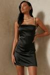 MissPap Luxe Satin Strappy Low Back Night Dress thumbnail 1