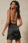 MissPap Luxe Satin Strappy Low Back Night Dress thumbnail 3