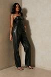 MissPap Leather Look Snake Print Trouser thumbnail 4