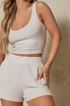 MissPap Brushed Rib Scoop Neck Lounge Co-ord thumbnail 5