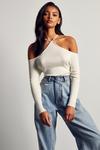 MissPap Fine Knit Strappy Long Sleeve Top thumbnail 1