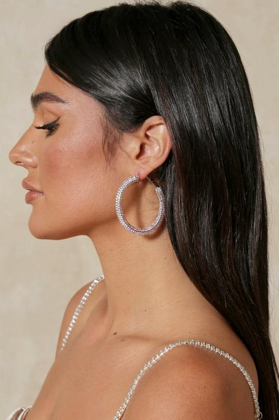 MissPap Diamante Hoop Earrings 2