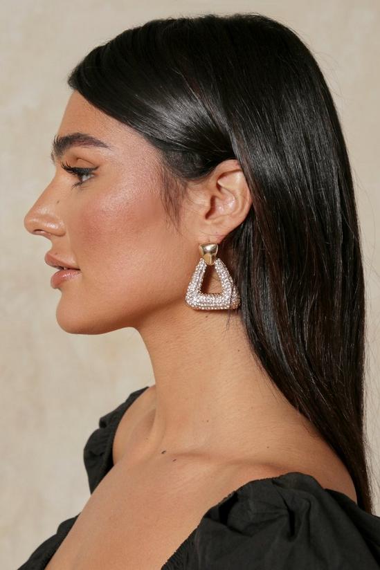 MissPap Triangle Diamante Earrings 2