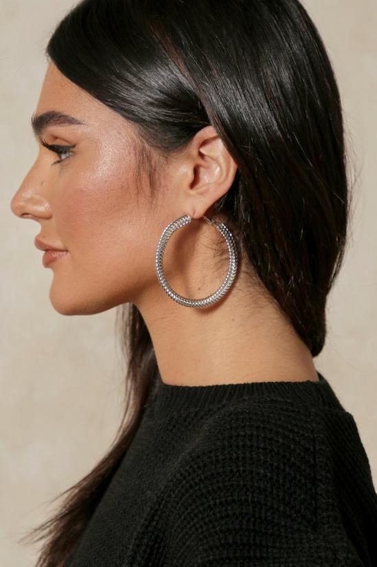 MissPap Textured Hoop Earrings 1