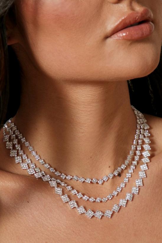 MissPap Layered Diamante Necklace 2