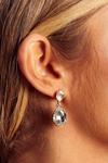 MissPap Clear Diamante Drop Earrings thumbnail 2