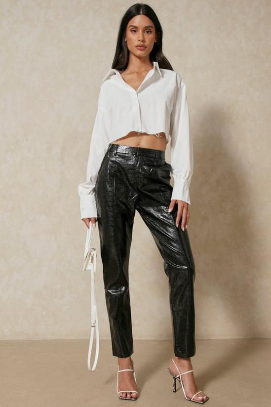 MissPap Snake Leather Look Trouser 1