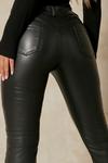 MissPap Leather Look Split Hem Trousers thumbnail 2