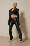 MissPap Leather Look Straight Leg Trousers thumbnail 4