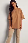 MissPap Minimal Oversized Embroidered T-shirt thumbnail 5