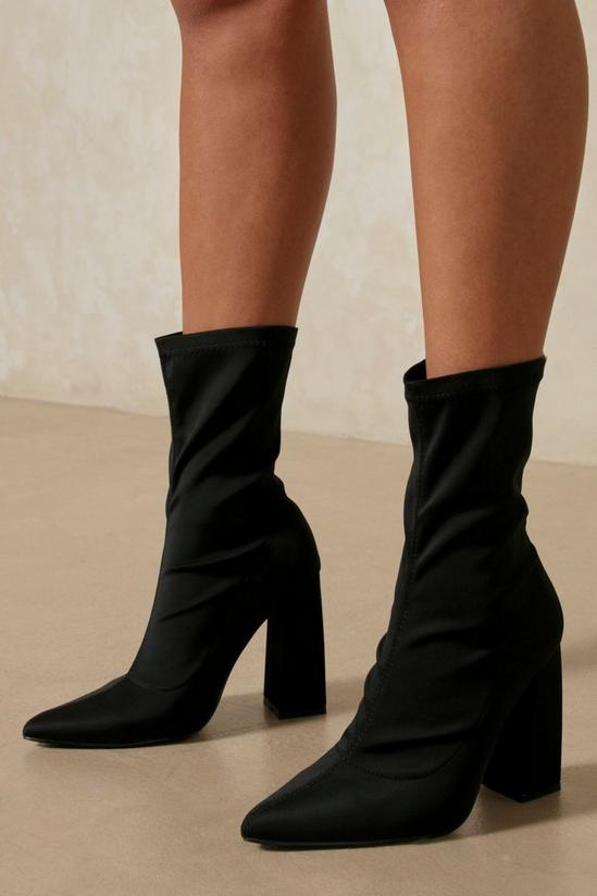 MissPap Stretch Heeled Ankle Boots 3