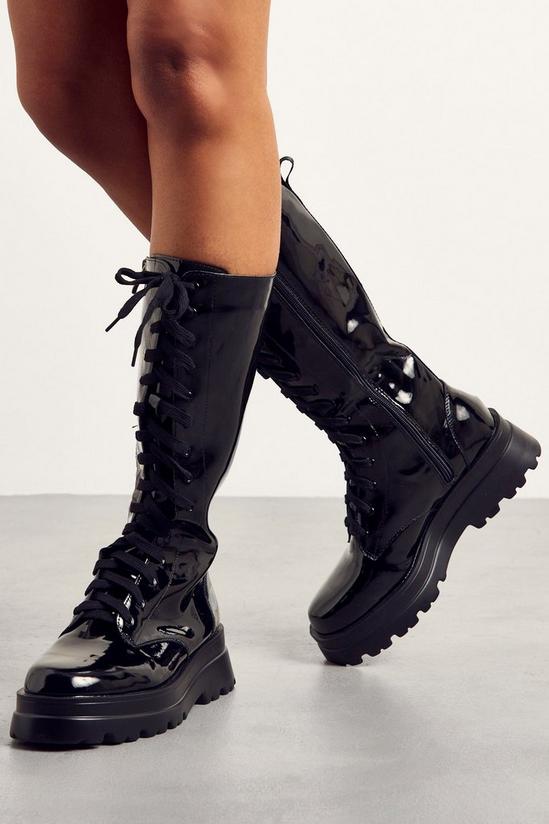 MissPap Leather Look Lace Up Ankle Boots 3