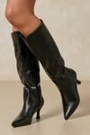 MissPap Slouch Mid Heel Knee High Boot thumbnail 1