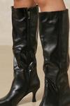 MissPap Slouch Mid Heel Knee High Boot thumbnail 2
