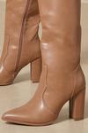 MissPap Leather Look Western Knee High Boot thumbnail 2