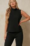 MissPap Roll Neck Brushed Rib Top & Trouser Co-ord thumbnail 2