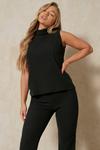 MissPap Roll Neck Brushed Rib Top & Trouser Co-ord thumbnail 5