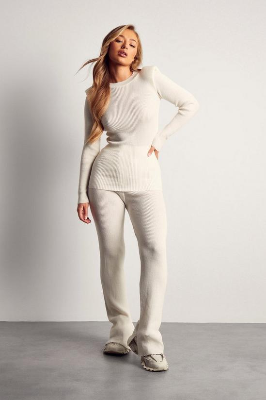 MissPap Shoulder Pad Knitted Top & Trouser Co-ord 1