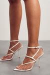 MissPap Satin Pointed Strappy High Heels thumbnail 3