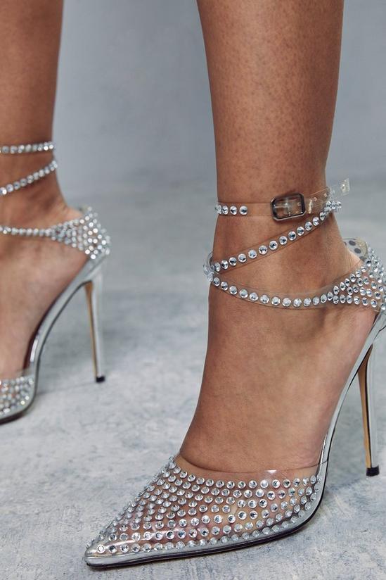 MissPap Diamante Pointed High Heels 2