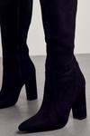 MissPap Faux Suede Knee High Heeled Boots thumbnail 2