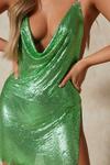 MissPap Chainmail Cowl Neck Backless Dress thumbnail 2
