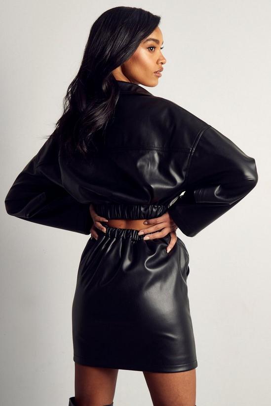 MissPap Premium Leather Look Mini Skirt 3