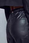 MissPap Premium Leather Look Wide Leg Trousers thumbnail 2