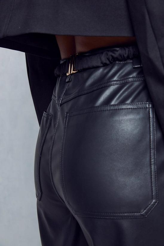 MissPap Premium Leather Look Wide Leg Trousers 2
