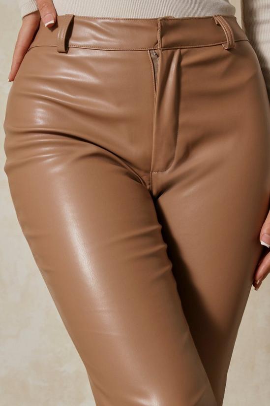 MissPap Leather Look Flare Trouser 2