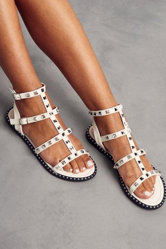 MissPap Studded Strappy Sandals 1