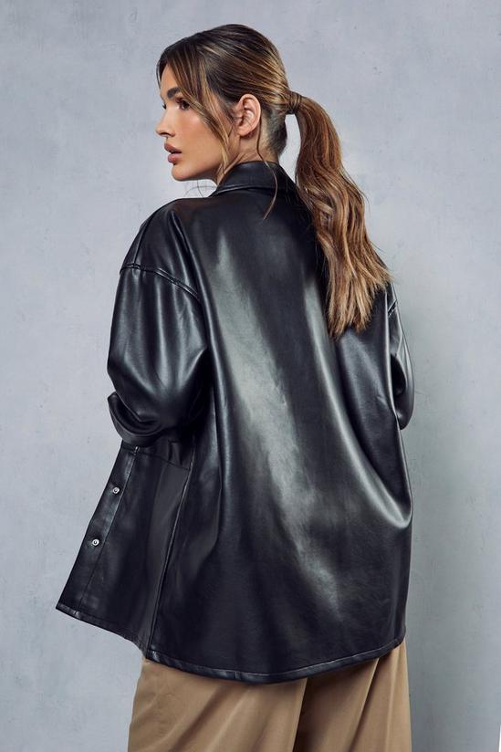MissPap Premium Leather Look Oversized Shacket 3