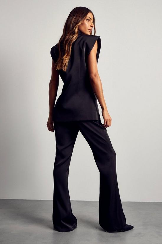 MissPap Satin Flared Tailored Trousers 3