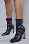 MissPap Square Toe Clear Heel Ankle Boots thumbnail 3