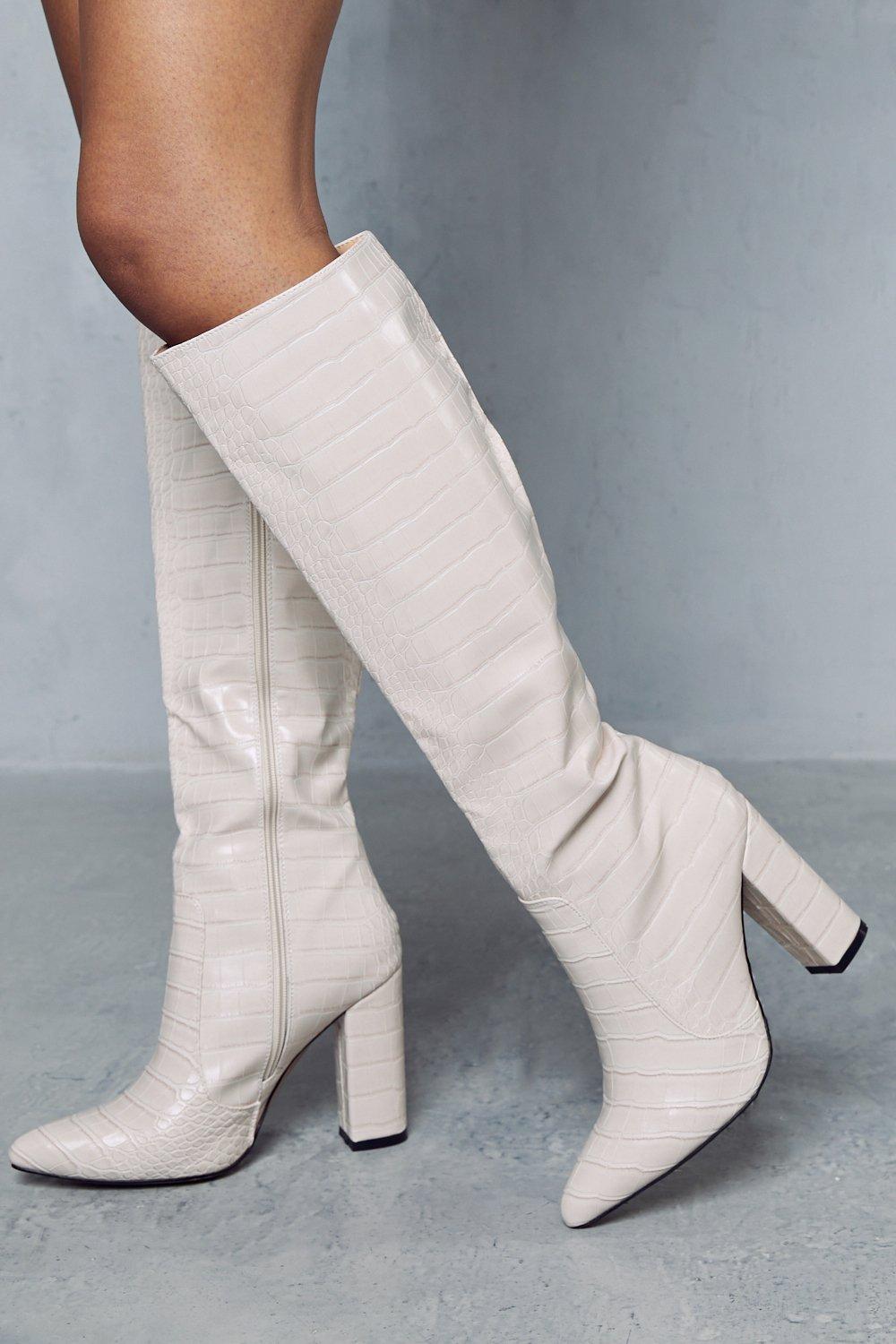 Nude high heel store booties