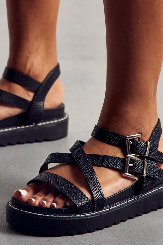 MissPap Chunky Buckle Detail Sandals 2