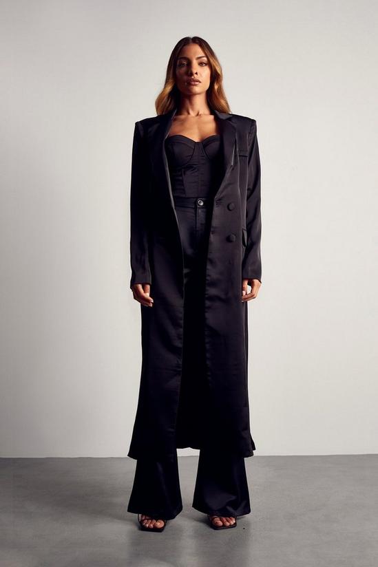 MissPap Double Breasted Longline Duster Jacket 1