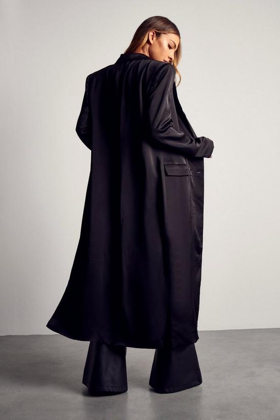 MissPap Double Breasted Longline Duster Jacket 3