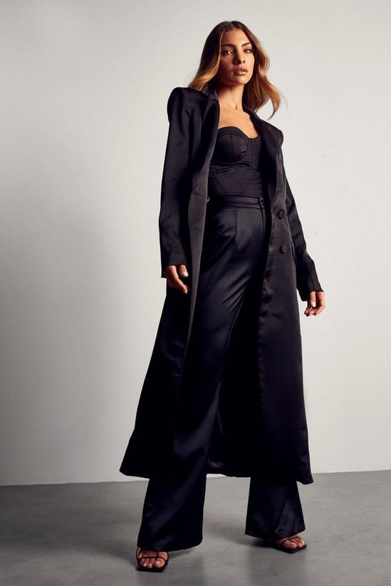 MissPap Double Breasted Longline Duster Jacket 4