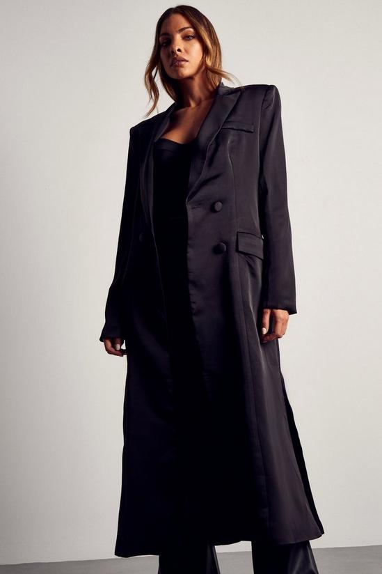 MissPap Double Breasted Longline Duster Jacket 5
