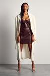 MissPap Premium Leather Look Corset Bandeau Mini Dress thumbnail 4