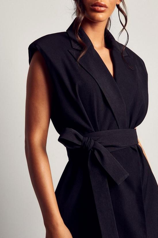 MissPap Premium Tailored Sleeveless Belted Mini Dress 2