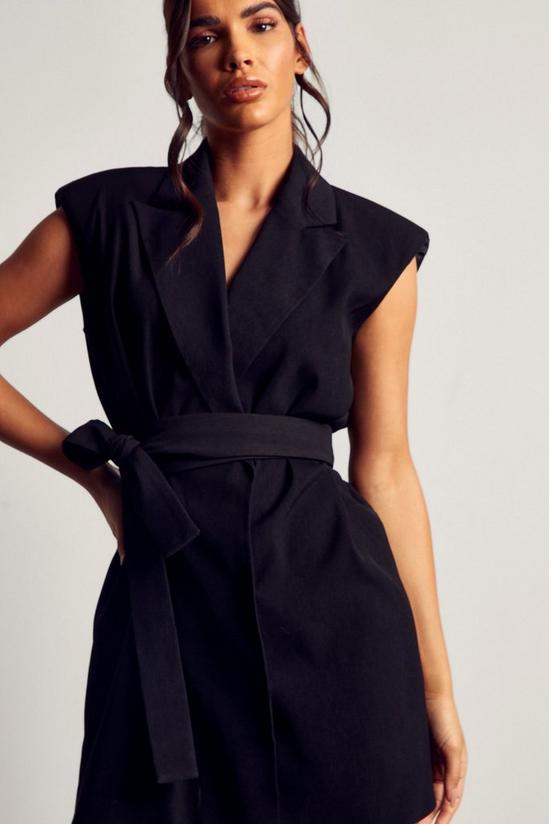 MissPap Premium Tailored Sleeveless Belted Mini Dress 5
