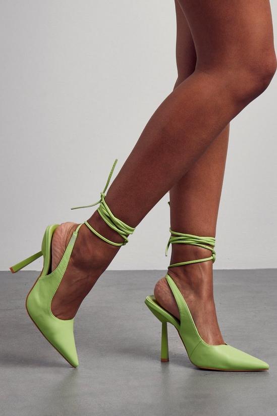 MissPap Lace Up Strappy Pointed Heels 1