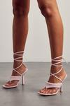 MissPap Padded Toe Post Strappy Heels thumbnail 3