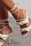 MissPap Twisted Knitted Strappy Heels thumbnail 2