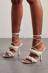 MissPap Twisted Knitted Strappy Heels thumbnail 3