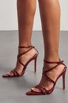 MissPap Croc Pointed Studded Strappy Heels thumbnail 3