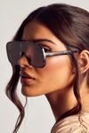 MissPap Rectangle Thick Frame Sunglasses thumbnail 2