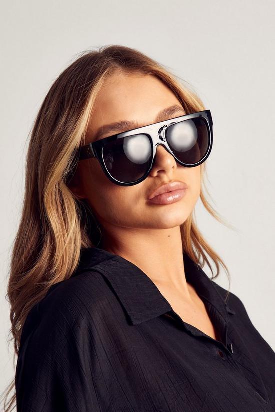 MissPap Oversized Flat Top Sunglasses 2